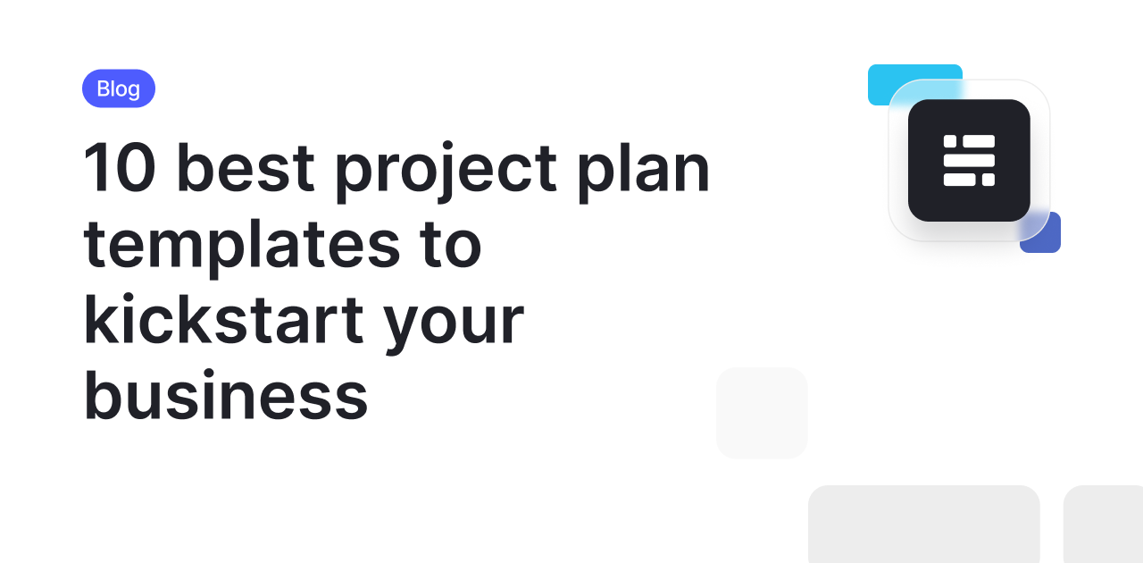 10 best project plan templates to kickstart your business // Baserow